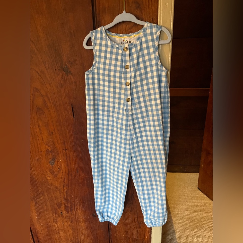 Baby Boden gingham cotton romper 2-3 year